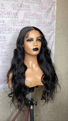 22” bodywave 5x5 HD closure wig